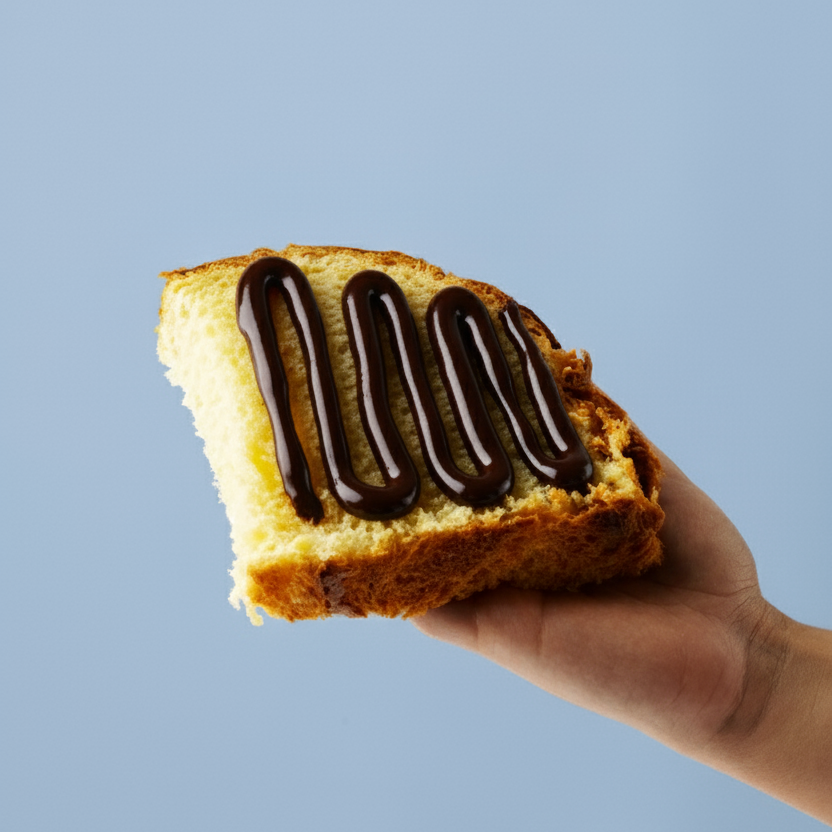 Chocolate and rum spreadable cream