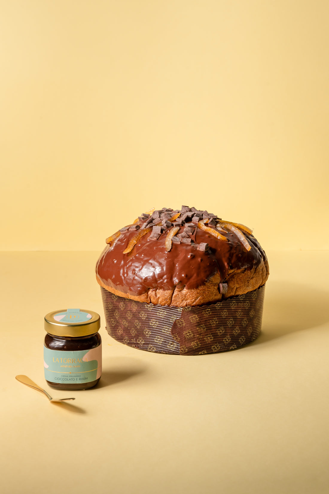 Panettone cioccolato, arancia e rum