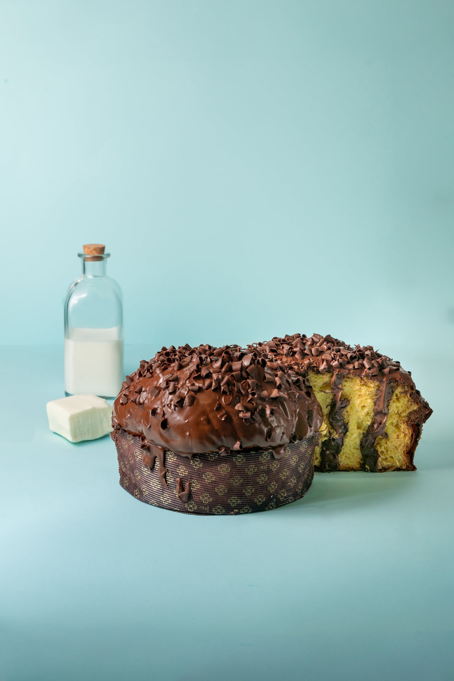 Chocolate buffalo panettone