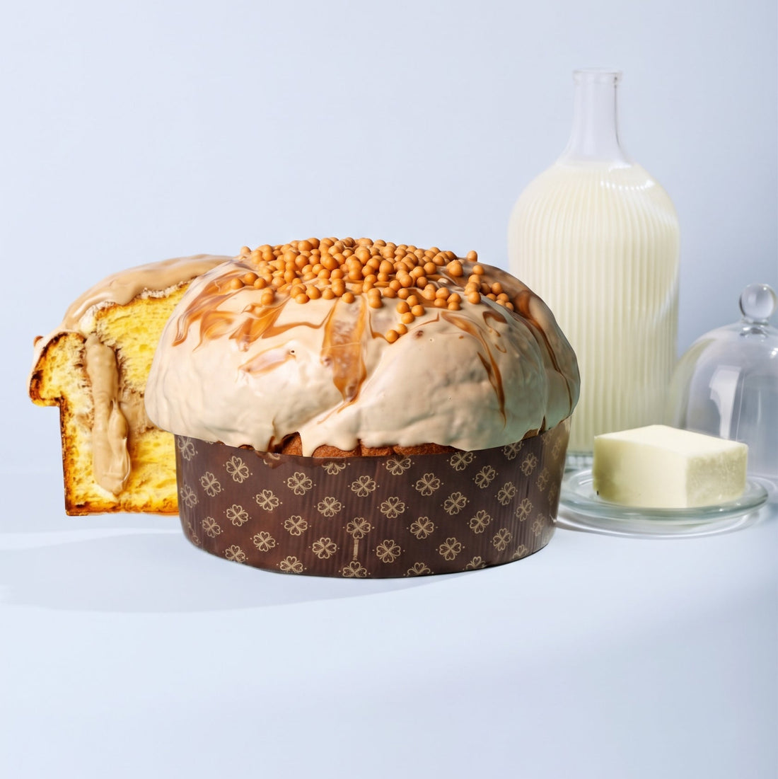 Panettone Di Bufala Caramello 1,2kg.