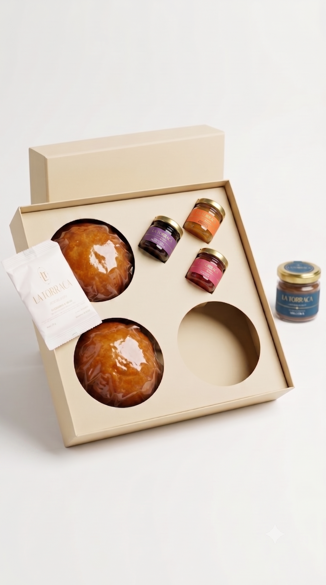 TRILOGY (3 BRIOCHES da 80 gr. CON MARMELLATA MIGNON FRUTTI BOSCO 40 GR.-ALBICOCCA 40 GR.-FRAGOLA 40 GR.)