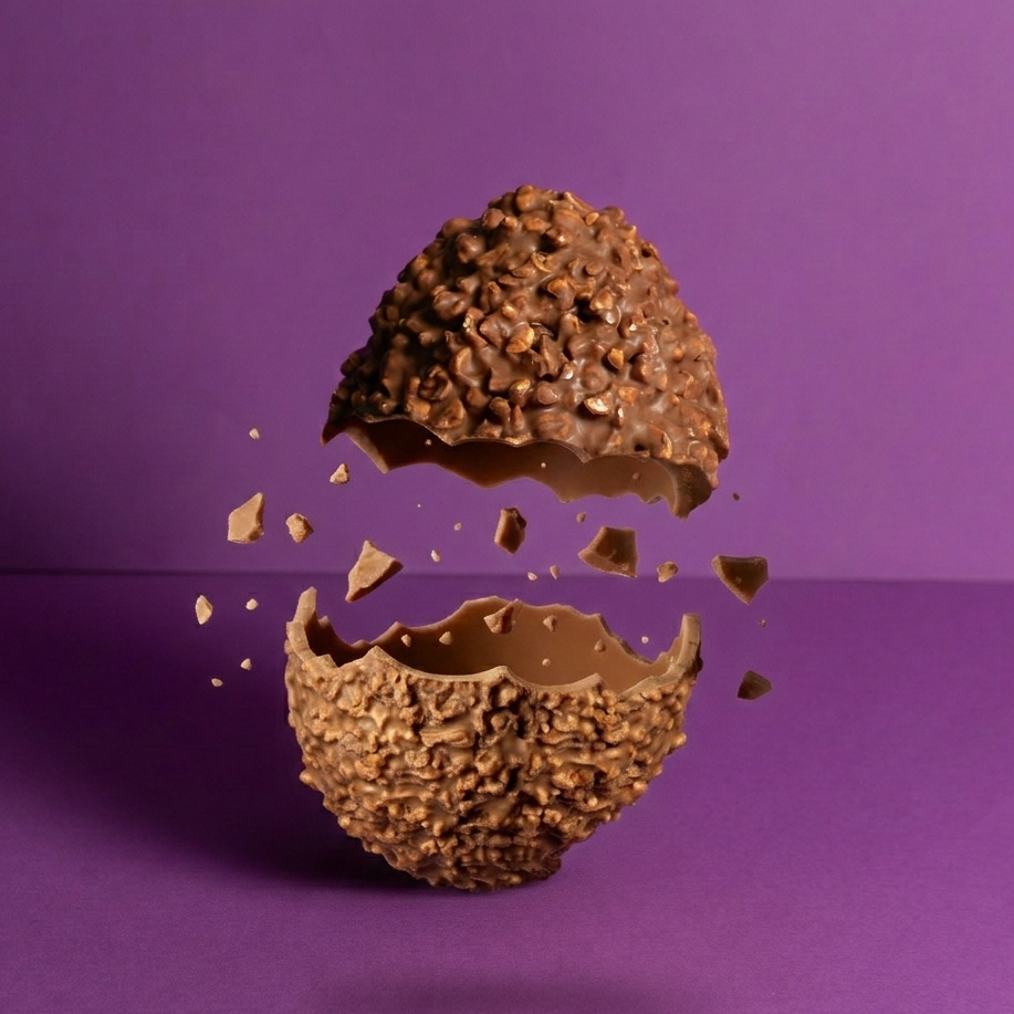 Milk Chocolate Egg with Hazelnuts 500gr