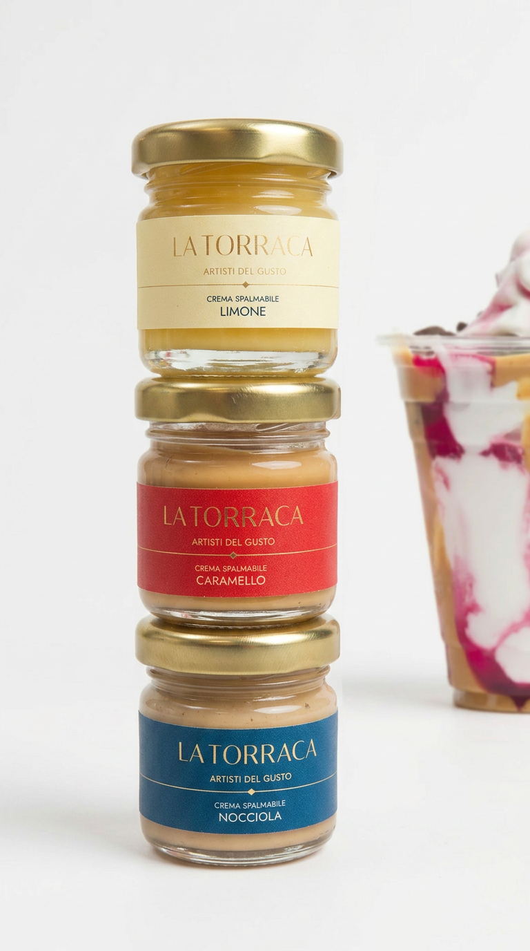 TRILOGY (3 BRIOCHES CON CREMINE MIGNON NOCCIOLA 40 GR.-LIMONE 40 GR.-CARAMELLO 40 GR.)
