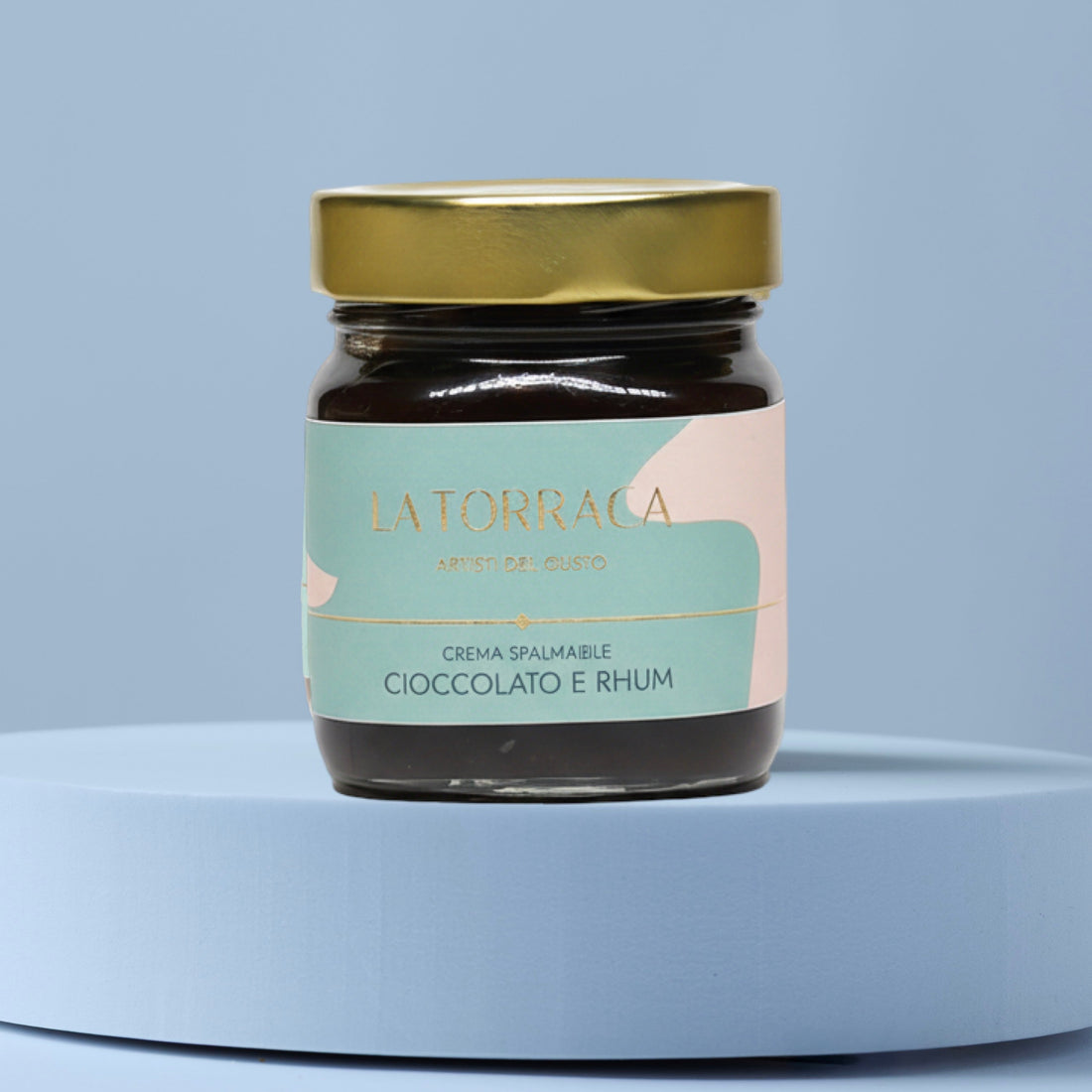 Chocolate and rum spreadable cream 