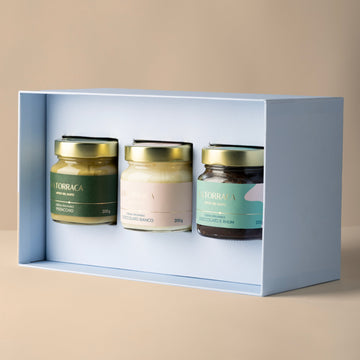 Creme Spalmabili al Pistacchio ,Cioccolato Bianco e Cioccolato Rhum 200 gr.x3