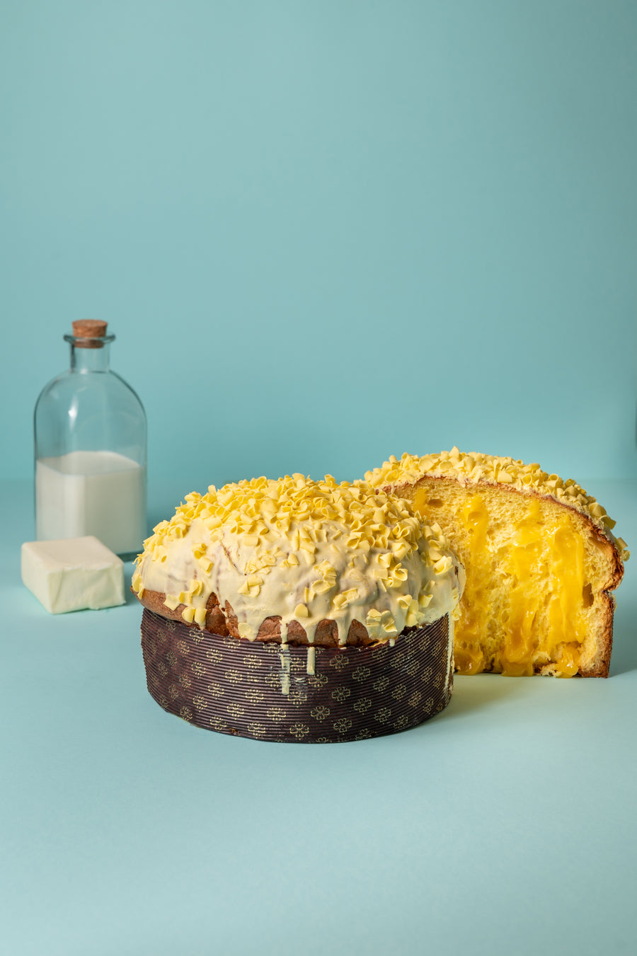 Lemon buffalo panettone