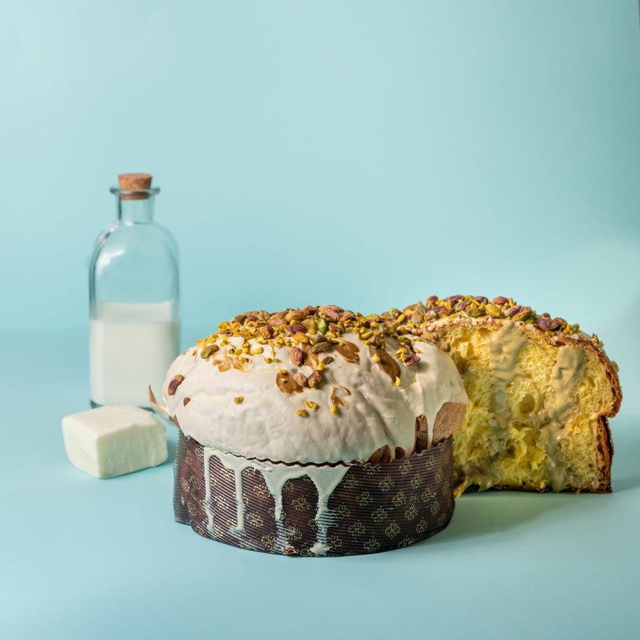 Panettone Di Bufala Al Pistacchio 1,2 kg.