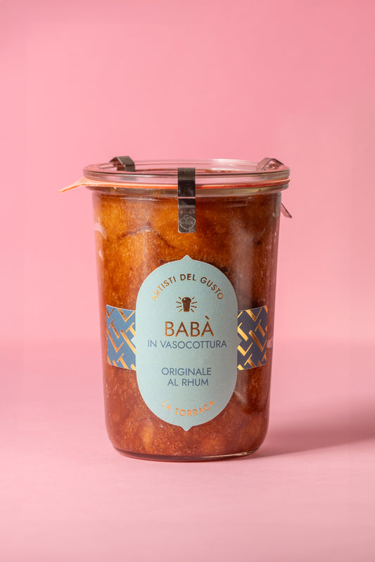 Artisan Babà in Jar with Rum