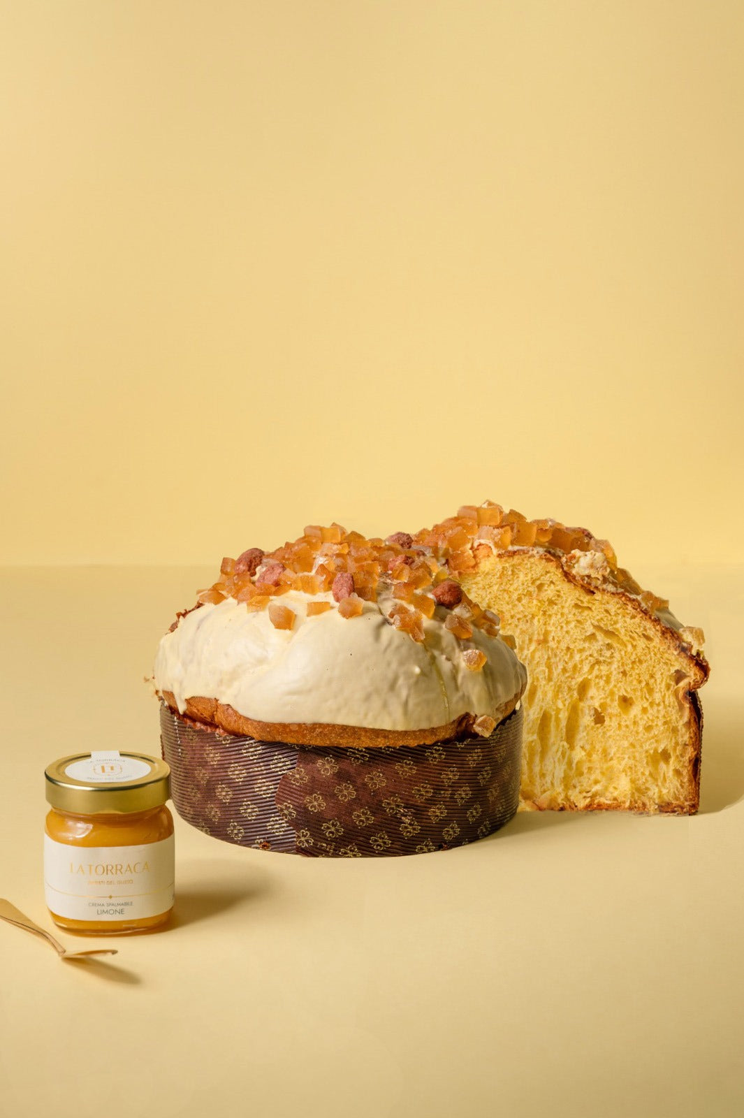 Lemon and ginger panettone