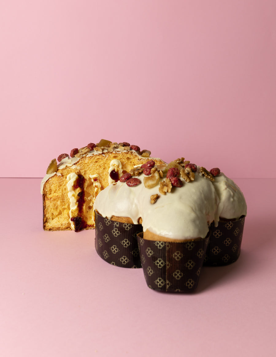 Fig and almond panettone