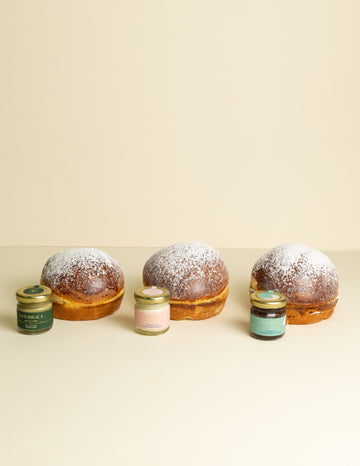 Trilogy Bufala Con Mini Spalmabili (Pistacchio,Cioccolato Bianco,Cioccolato al Rhum)