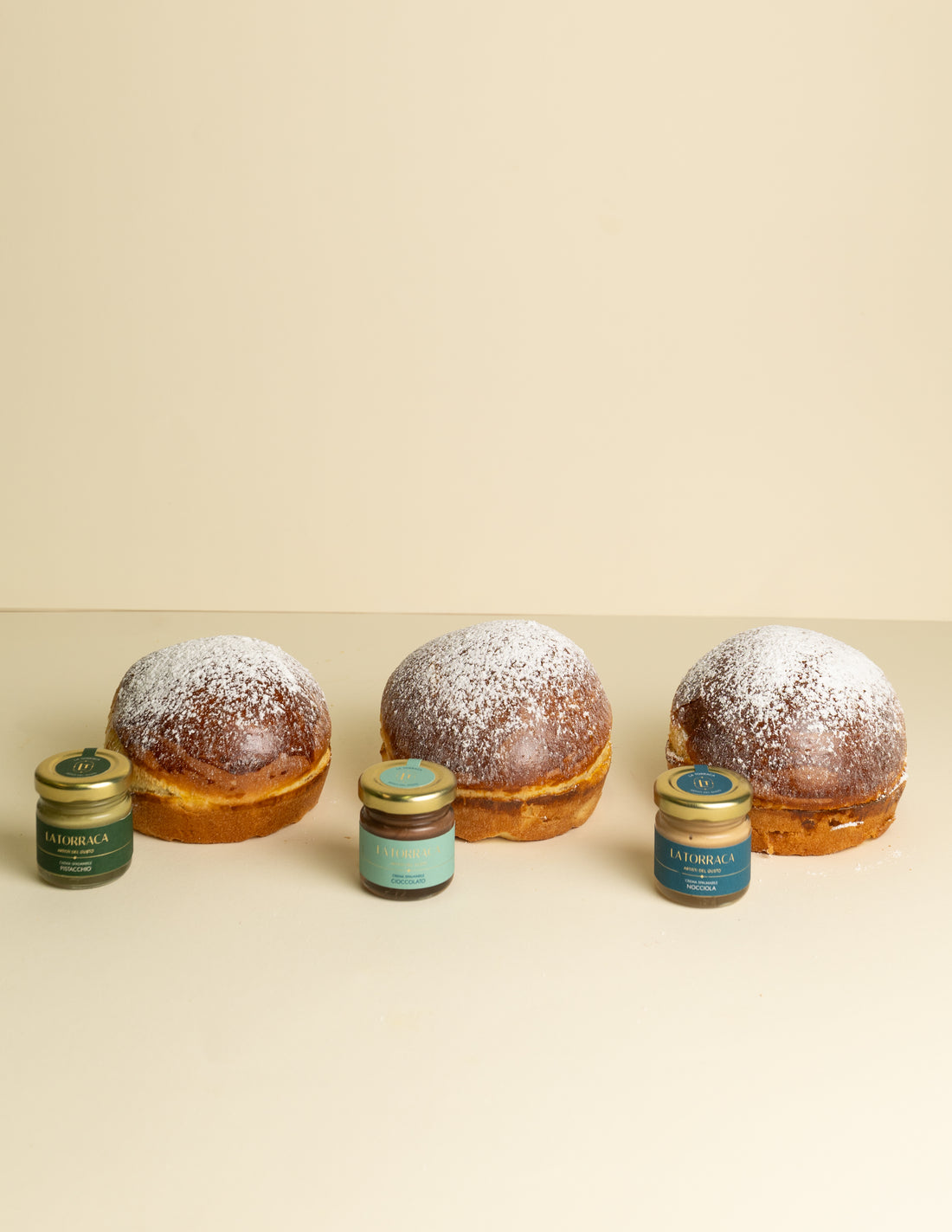 Trilogy  Bufala con Mini Spalmabili (Pistacchio ,Cioccolato,Nocciola)