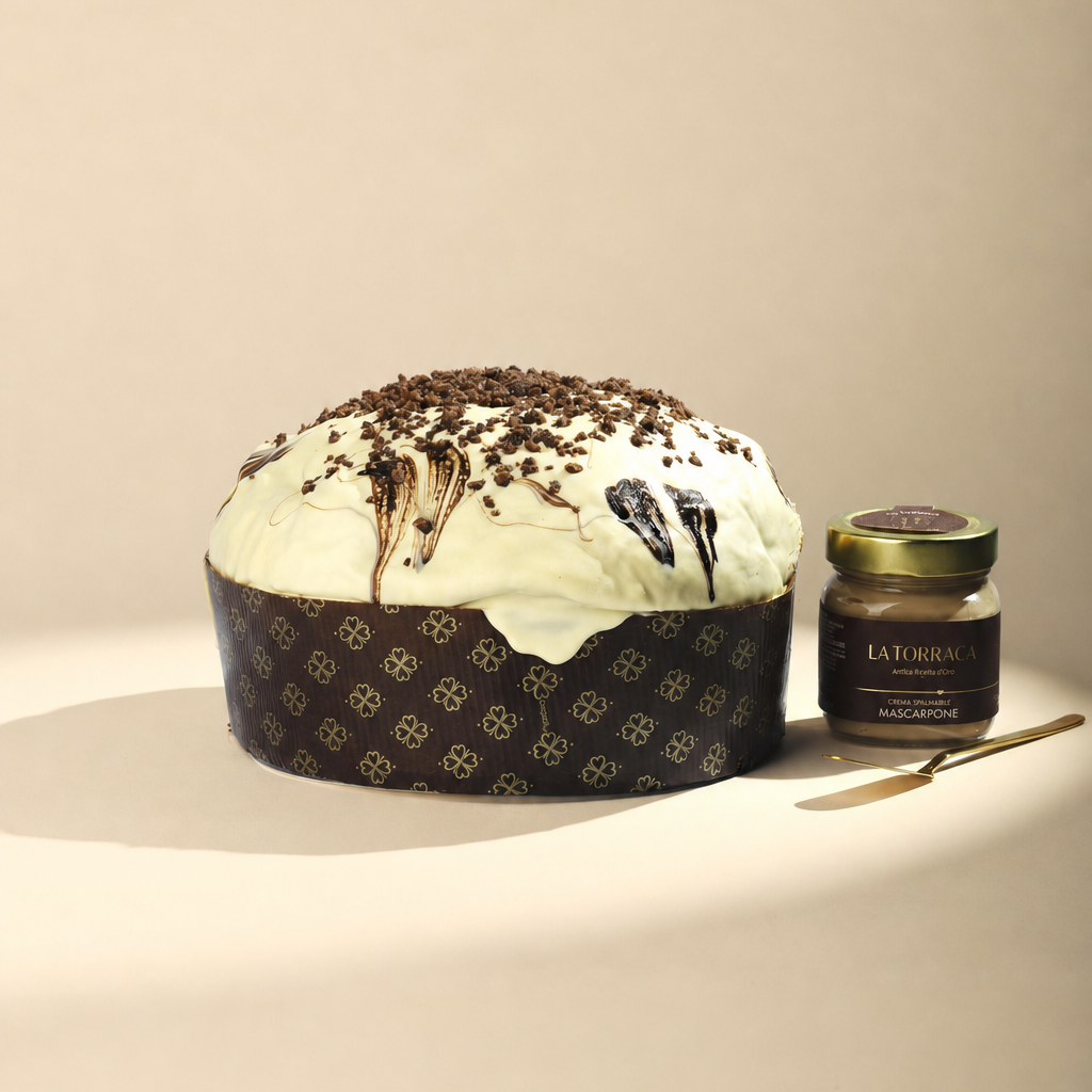Panettone al Caffè (con barattolo al cioccolato bianco) 1,2KG.