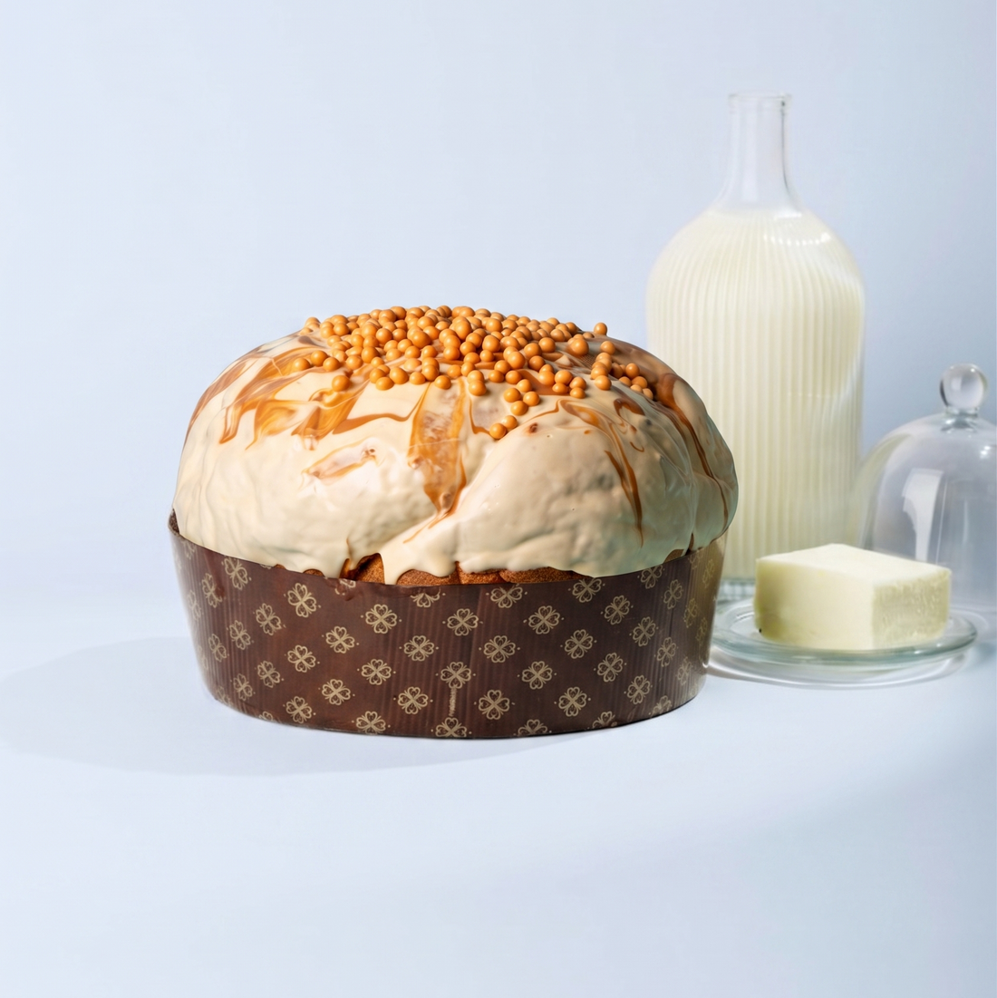 Panettone Di Bufala Caramello 1,2kg.
