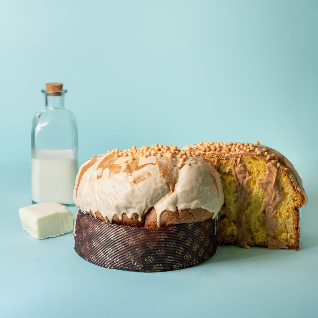 Panettone Di Bufala Caramello 1,2kg.
