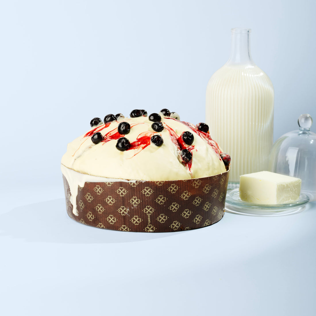 Panettone Di Bufala Crema e Amarena 1,2 kg.