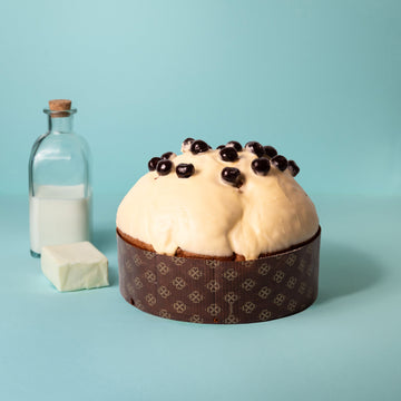 Panettone Di Bufala Crema e Amarena 1,2 kg.