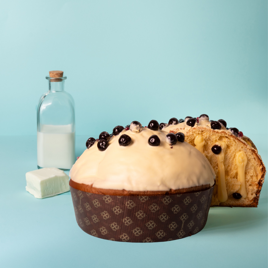 Panettone Di Bufala Crema e Amarena 1,2 kg.