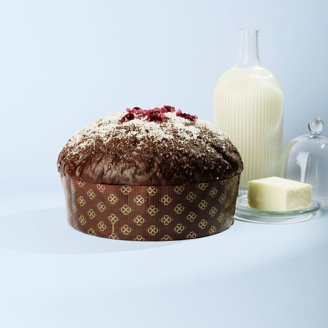 Panettone Di Bufala Cocco e Lampone 1,2 kg.